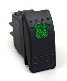 BTR Products - BTR R-Series Rocker Switch, Green (On-Off)