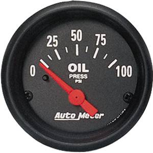 Autometer - Auto Meter Z-Series, Oil Pressure 100psi (Short Sweep Electric)