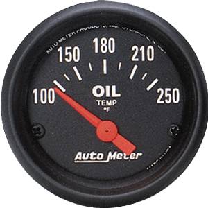 Autometer - Auto Meter Z-Series, Oil Temperature 100*-250*F (Short Sweep Electric)