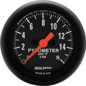 Autometer - Auto Meter Z-Series, Pyrometer Kit 0*-1600*F (Full Sweep Electric)