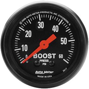 Autometer - Auto Meter Z-Series, Boost Pressure 60psi (Mechanical)
