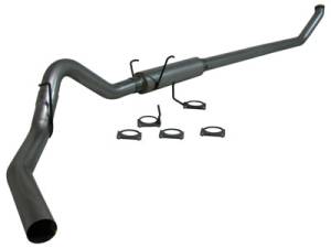MBRP - MBRP 4" Turbo Back, Dodge (2003-2004) 2500/3500, 5.9L Cummins, Single Side Exit, Aluminized Perf. (4WD only)