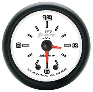 Autometer - Auto Meter Phantom II Series, Clock (Full Sweep Electric)