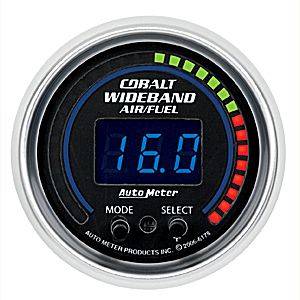 Autometer - Auto Meter Cobalt Series, Air/Fuel Ratio-Wideband Pro (Full Sweep Electric)