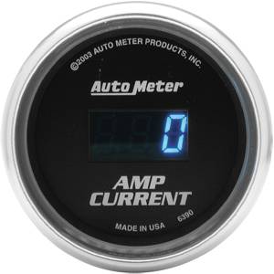 Autometer - Auto Meter Cobalt Series, Amplifier Ammeter 0-250AMPS (Full Sweep Electric) 