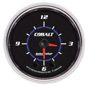 Autometer - Auto Meter Cobalt Series, Clock (Full Sweep Electric) 
