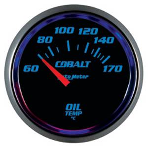 Autometer - Auto Meter Cobalt Series, Oil Temperature 60*-150*C (Short Sweep Electric) 