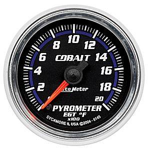 Autometer - Auto Meter Cobalt Series, Pyrometer Kit 0*-2000*F (Full Sweep Electric)