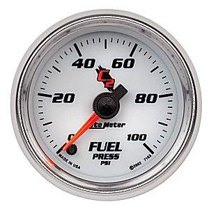 Autometer - Auto Meter C2 Series, Fuel Pressure 0-100psi (Full Sweep Electric)