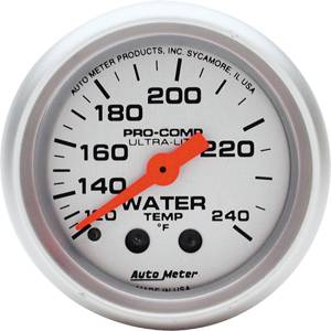 Autometer - Auto Meter Ultra Lite Series, Water Temperature 120*-240*F (Mechanical)