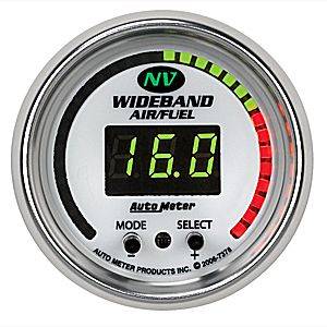 Autometer - Auto Meter NV Series, Air Fuel Ratio-Wideband (Full Sweep Electric)