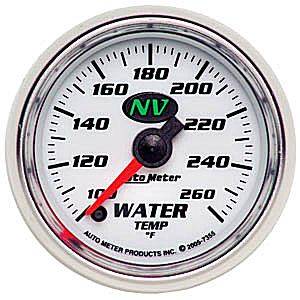 Autometer - Auto Meter NV Series, Water Temperature 100*-260*F (Full Sweep Electric)