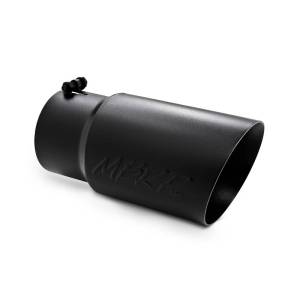 MBRP - MBRP Exhaust Tip 5" inlet, 6" outlet, angle cut 12" long, Black Dual Wall