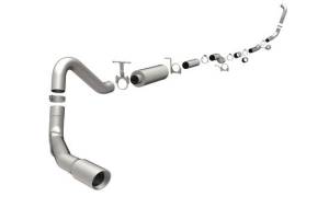 Magnaflow - MagnaFlow 4" Turbo Back, MagnaFlow Series Exhaust, Ford (2003-04) 6.0L Diesel, Side Rear Exit, Stainless