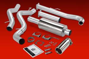 Banks Power - Banks Monster 4" Down-Pipe Back Single Exit Exhaust, Chevy/GMC (2001-04) 6.6L Duramax CC/EC LB, Aluminized off road