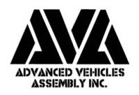 Advanced Vehicles Assembly - AVA Complete Humvee Hard Top with Roll Cage, 4 Door Slant Back