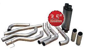 Exhaust - 3.5" Cat Back Exhaust - Bully Dog - Bully Dog, Nissan (2004-09) Titan 5.6L, 3.5" Dual Sport Side Exit