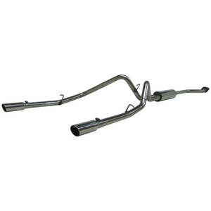Exhaust - 3" Cat Back Exhaust - MBRP - MBRP Cat Back Exhaust, Chevy/GMC (2003-07) 1500/1500HD, 4.8L & 5.3L, EC/CC-SB, Dual Split Rear, T-409 Stainless