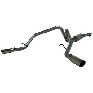 Exhaust - 3" Cat Back Exhaust - MBRP - MBRP Cat Back Exhaust, Chevy/GMC (2003-07) 1500/1500HD, 4.8L & 5.3L, SC-SB, Dual Split Side, Aluminized