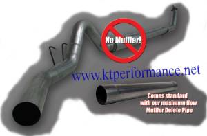 Exhaust - 5" Turbo/Down-Pipe Back Single Exit Exhaust - MBRP - MBRP 5" Turbo Back, Dodge (2004.5-07) 2500/3500, 5.9L Cummins, Single Side Exit, Aluminized (no muffler)