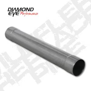 Exhaust - Cat, DPF, & Muffler Delete Pipes - Diamond Eye Performance - Diamond Eye 4" Muffler Delete Pipe, 30" Aluminized
