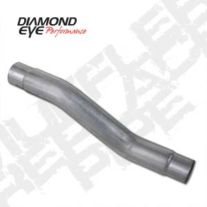 Exhaust - Cat, DPF, & Muffler Delete Pipes - Diamond Eye Performance - Diamond Eye 3.5" Muffler Delete Pipe, Dodge (2003-04) 2500/3500, 5.9L Cummins, Aluminized