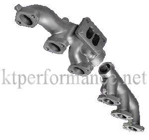 Diesel Power Source - Diesel Power Source 2-Piece Exhaust Manifold, Dodge (2003-07) 5.9L Cummins, w/gaskets