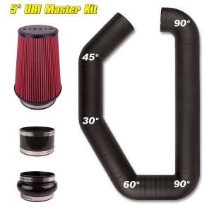 AirAid - AirAid UBI Universal Air Intake Kit, 3” Master Kit II with 700-469 (9”) Filter