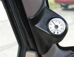 Gauges - Gauge Pods - Pro Parts - Gauge Works Pillar Pod, Ford (2003-07) Super Duty, 1 Gauge Half Pillar