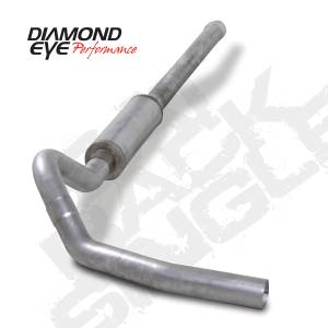 Diamond Eye Performance - Diamond Eye 4" Cat Back Exhaust, Chevy/GMC (2006-07) 2500-3500HD, 6.6L Duramax, Single, Aluminized 