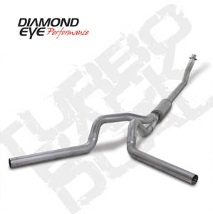 Exhaust - 4" Turbo/Down-Pipe Back Dual Exit Exhaust - Diamond Eye Performance - Diamond Eye 4" Turbo Back Exhaust, Dodge (1994-02) 2500/3500, 5.9L Cummins, Dual, Aluminized