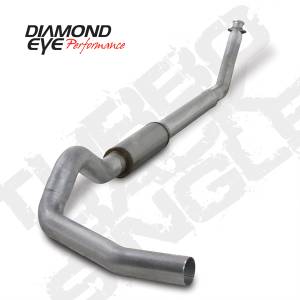 Exhaust - 5" Turbo/Down-Pipe Back Single Exit Exhaust - Diamond Eye Performance - Diamond Eye 5" Turbo Back Exhaust, Dodge (1994-02) 2500/3500, 5.9L Cummins, Single, Aluminized