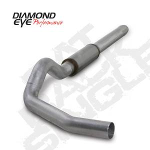 Exhaust - 5" Cat/DPF Back Single Exit Exhaust - Diamond Eye Performance - Diamond Eye 5" Cat Back Exhaust, Dodge (2004.5-07) 2500-3500, 5.9L Cummins, Single, Aluminized 