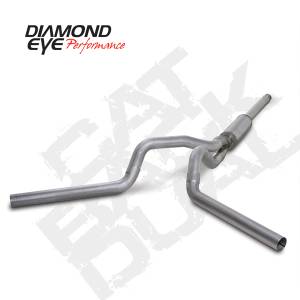 Diamond Eye Performance - Diamond Eye 4" Cat Back Exhaust, Ford (1994-97.5) F250/F350, 7.3L Power Stroke, Dual, Aluminized