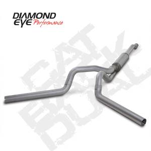 Diamond Eye Performance - Diamond Eye 4" Cat Back Exhaust, Ford (2003-07) F250/F350, 6.0L Power Stroke, Dual, Aluminized