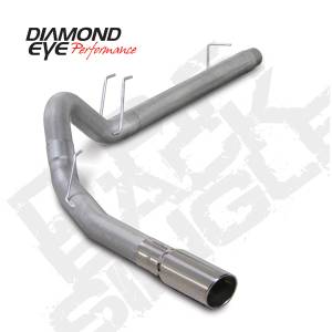 Exhaust - 5" Cat/DPF Back Single Exit Exhaust - Diamond Eye Performance - Diamond Eye 5" D.P.F. Back Exhaust, Ford (2008-10) F250/F350, 6.4L Power Stroke, Single, Aluminized