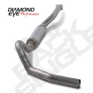 Diamond Eye Performance - Diamond Eye 4" Cat Back Exhaust, Chevy/GMC (2001-05) 2500-3500HD, 6.6L Duramax, Single, T409 Stainless