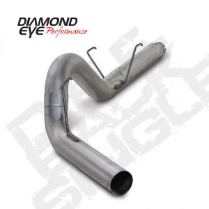 Exhaust - 5" Cat/DPF Back Single Exit Exhaust - Diamond Eye Performance - Diamond Eye 5" D.P.F. Back Exhaust, Dodge (2007.5-11) 2500-3500, 6.7L Cummins, Single, T409 Stainless