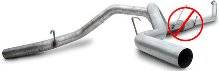 Exhaust - 4" Turbo/Down-Pipe Back Dual Exit Exhaust - Diamond Eye Performance - Diamond Eye 4" Turbo Back Exhaust, Ford (1999-03) F250 & F350, 7.3L Power Stroke, Dual, T409 Stainless (No Muffler)