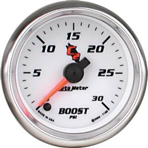Autometer - Auto Meter C2 Series, Boost Pressure 0-30psi (Full Sweep Electric) 