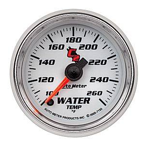 Autometer - Auto Meter C2 Series, Water Temperature 100*-260*F (Full Sweep Electric)
