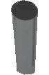 Grand Rock Exhaust - Grand Rock Stack, Straight Cut 5"x20" cold rolled steel