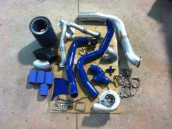 Turbos & Turbo Parts - Single Turbos - S366 Complete Turbo Kit, Ford (1999.5-03) 7.3L, stainless steel