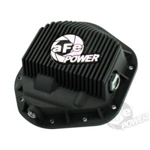 aFe - aFe Front Differential Cover, Ford Diesel Trucks (1994.5-12) 7.3L/6.0L/6.4L/6.7L, Black Fins