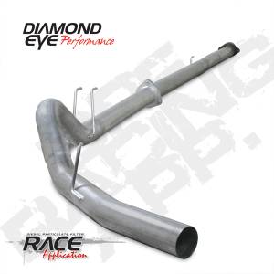 Exhaust - 4" Turbo/Down-Pipe Back Single Exit Exhaust - Diamond Eye Performance - Diamond Eye 4" Down-Pipe Back Exhaust, Ford (2011-12) F250/F350, 6.7L Power Stroke, Off-Road DPF-Delete Single Exit, T-409 Stainless
