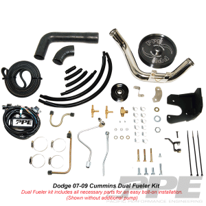 PPE - PPE Dual Fueler CP3 Pump Kit, Dodge (2004.5-07) 5.9L, w/o Pump
