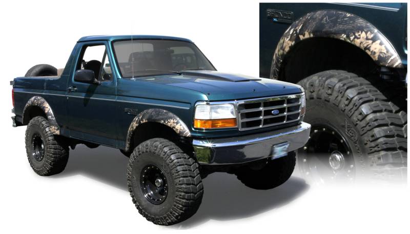 Paintable Extension Fender Flares Fits Ford F-150 F-250 Bronco 92-96 F-350 92-97