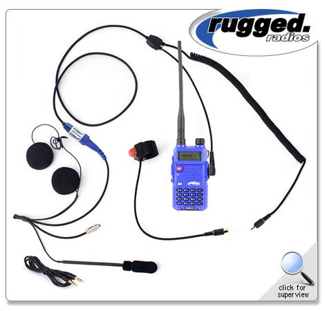 rugged radios watt snowmobile vhf uhf communication motorcycle radio kit way ktperformance