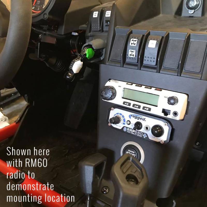 Rugged Radios & RM25RWP Radio Mount For CanAm X3