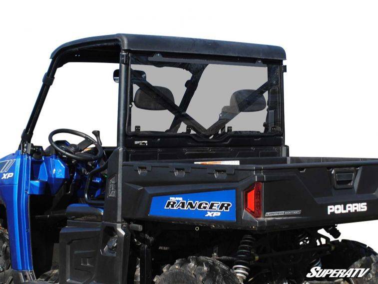 Polaris Ranger XP 1000 Rear Windshield (Standard Polycarbonate) Light Tint